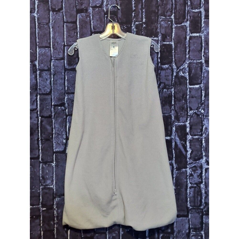 HALO SleepSack Unisex Baby Wearable Blanket XL Gray Micro-Fleece Sleeveless Zip
